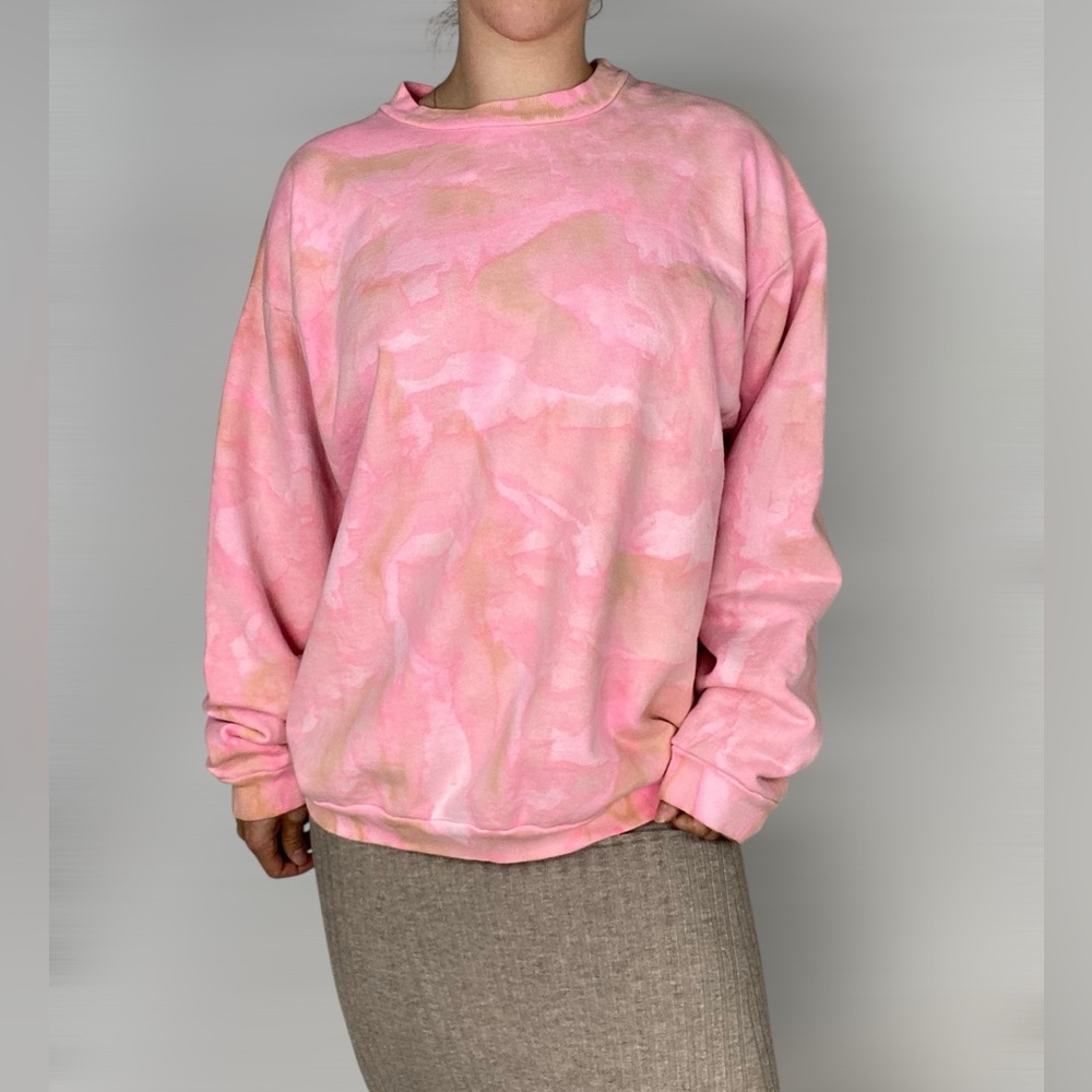 DRIFTER Tie Dye Crew Neck Sweatshirt Pullover Top Lounge Casual